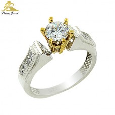 Gümüş Zirkon Taşlı Yüzük